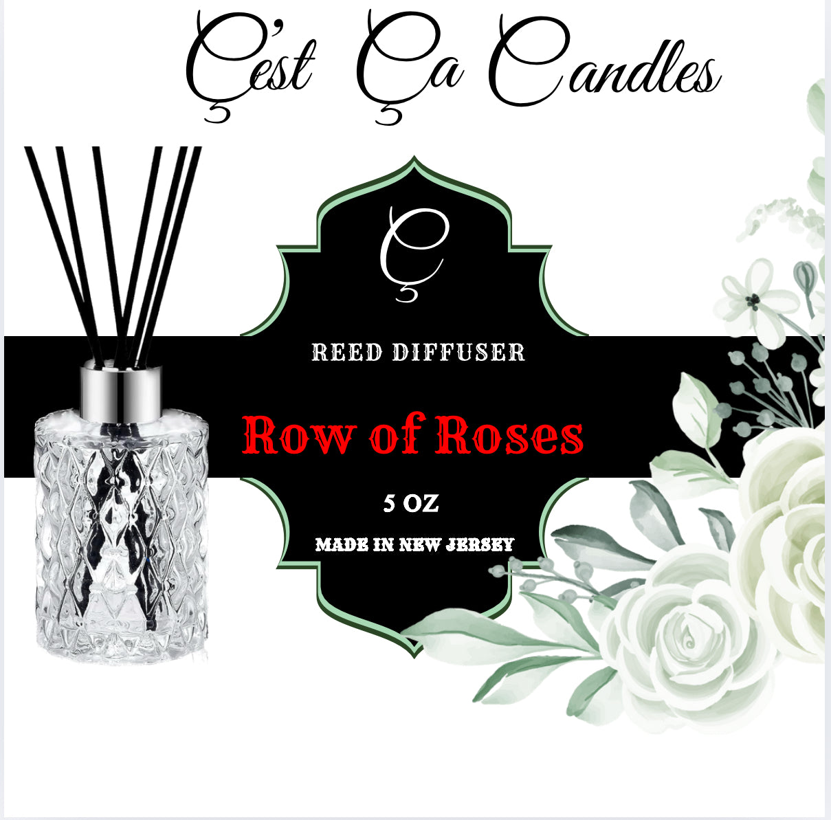 Row of Roses Reed Diffuser 5 oz (142 g)